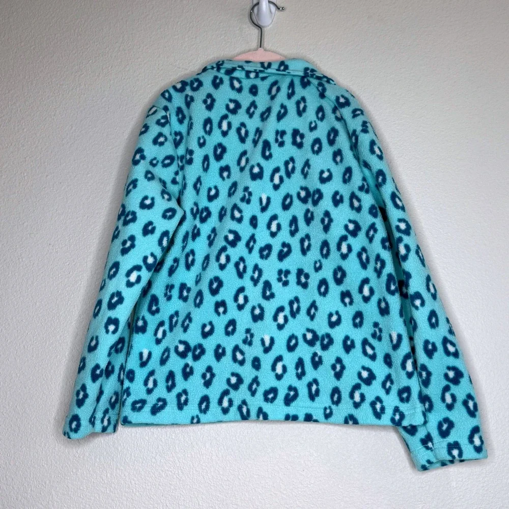 EDDIE BAUER Girls 3 in 1 Jacket Windbreaker Fleece Lining SM (7-8) Teal Outdoor